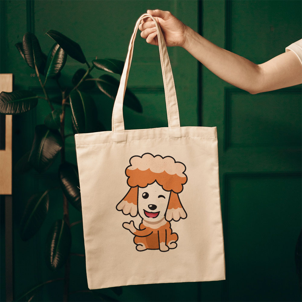 Waving Poodle Totes at $22.95 found at Personalizedpetlovergifts