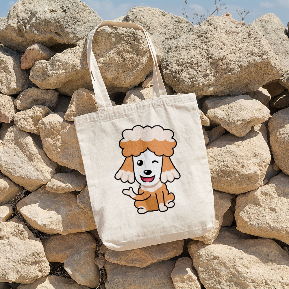 Waving Poodle Totes at $22.95 found at Personalizedpetlovergifts