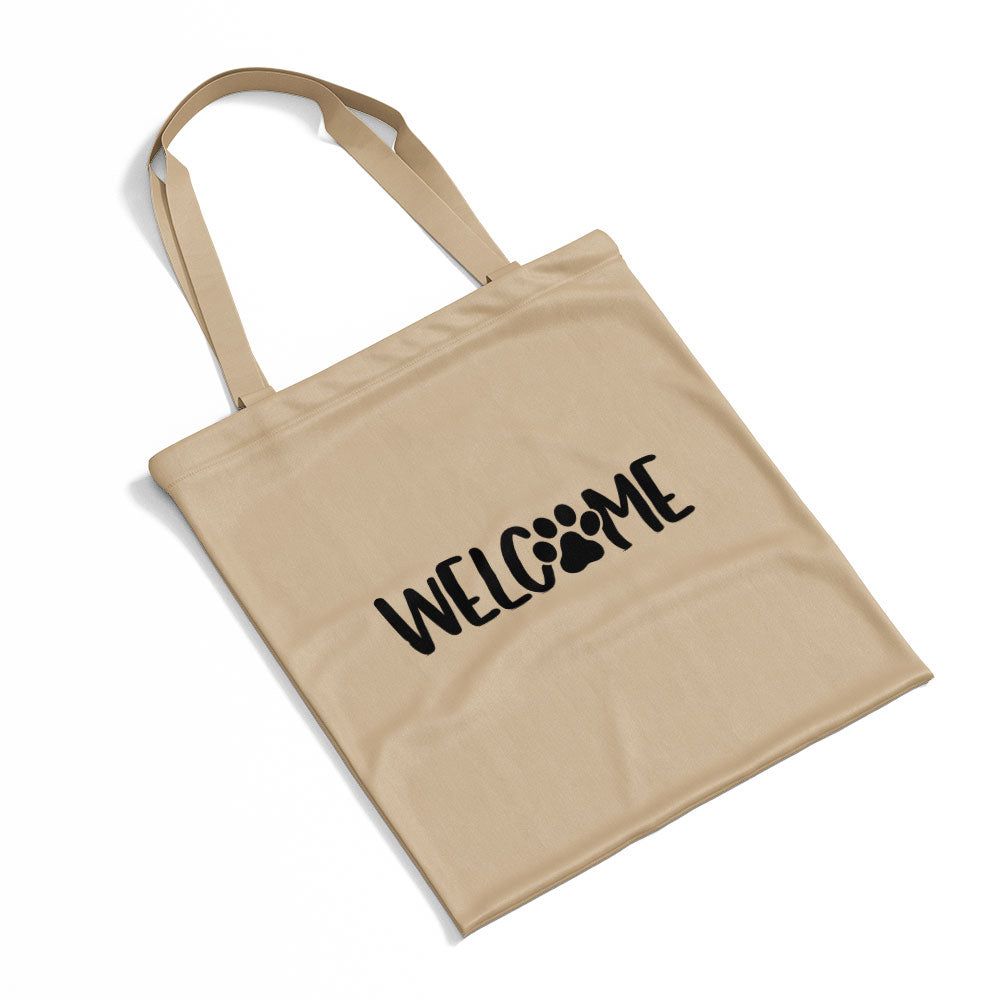 Welcome Paw Totes at $22.95 found at Personalizedpetlovergifts