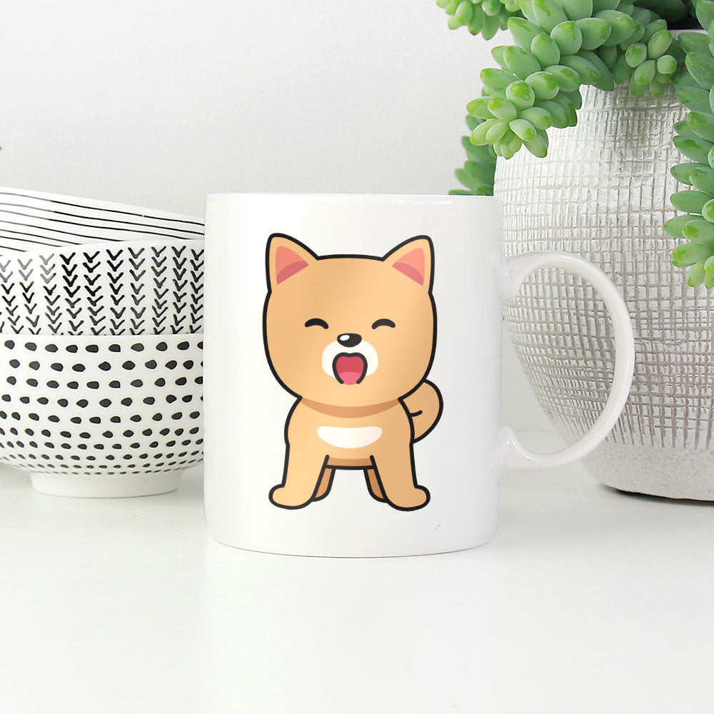 Yawning Pereneese Puppy Coffee Mug at $13.95 found at Personalizedpetlovergifts