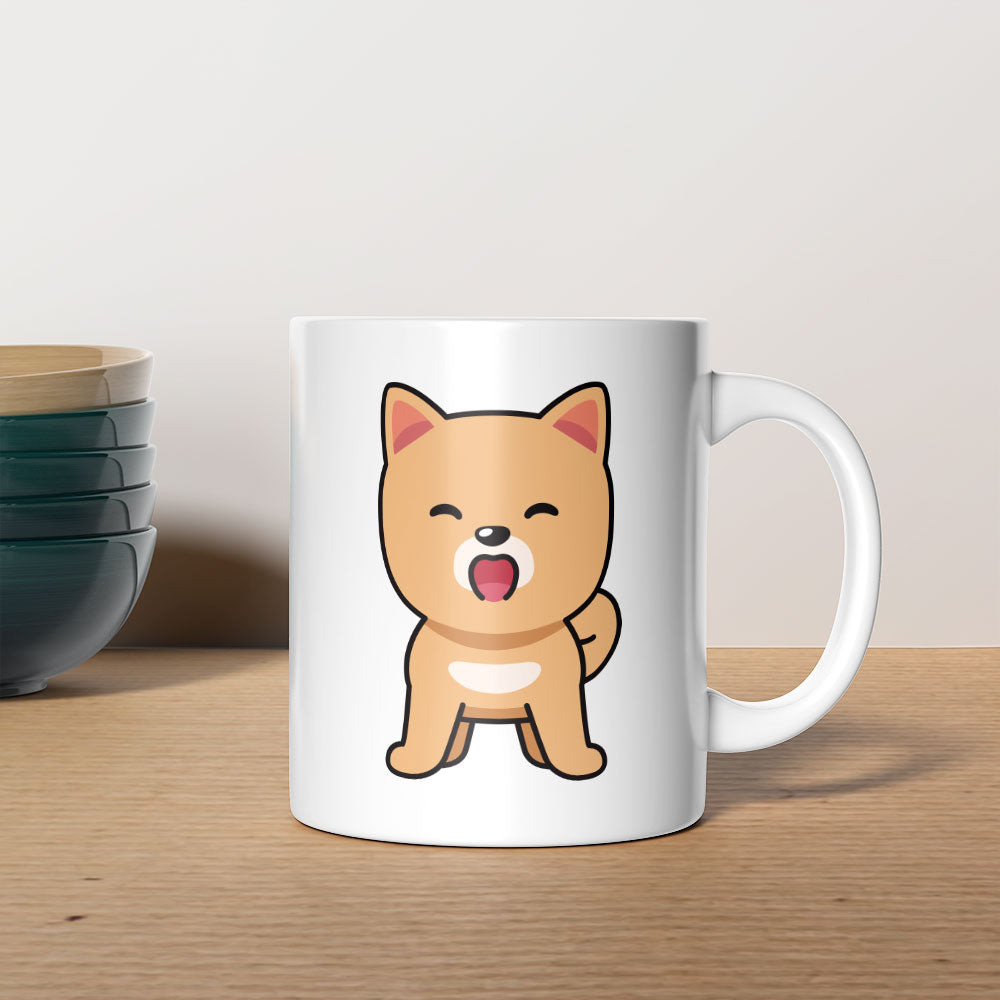 Yawning Pereneese Puppy Coffee Mug at $13.95 found at Personalizedpetlovergifts