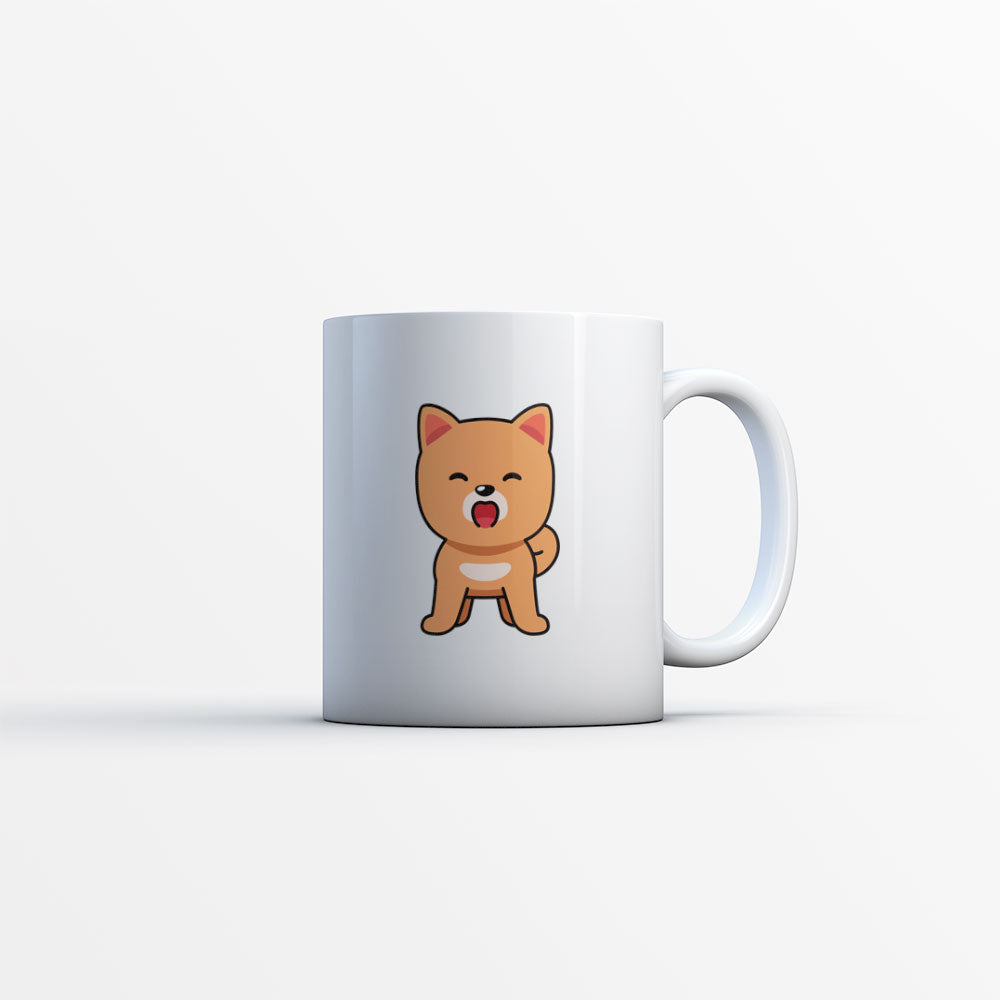 Yawning Pereneese Puppy Coffee Mug at $13.95 found at Personalizedpetlovergifts