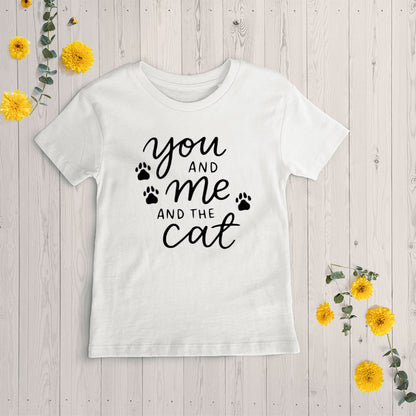 You And Me And The Cat Unisex T-Shirt at $22.95 found at Personalizedpetlovergifts