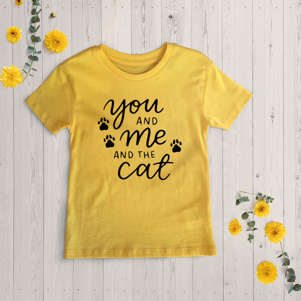 You And Me And The Cat Unisex T-Shirt at $22.95 found at Personalizedpetlovergifts