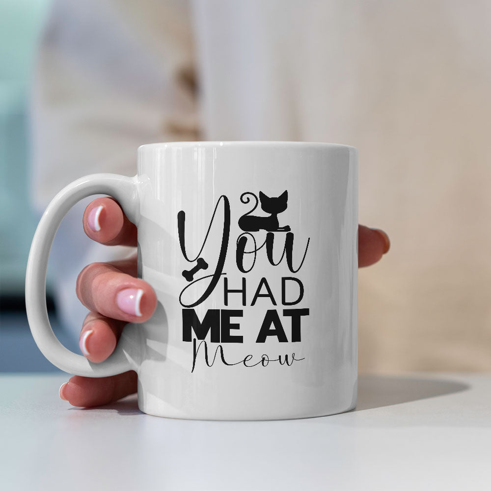 You Had Me At Meow With Kitten Coffee Mug at $13.95 found at Personalizedpetlovergifts