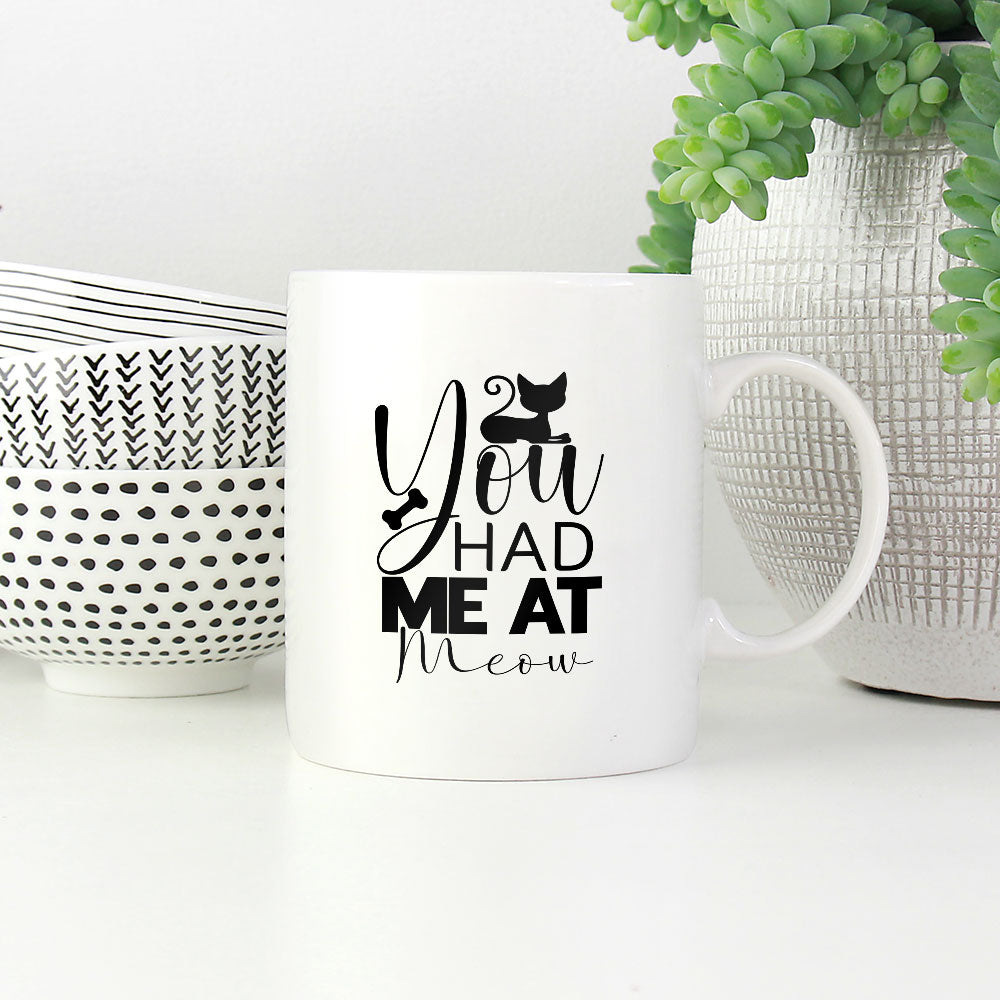 You Had Me At Meow With Kitten Coffee Mug at $13.95 found at Personalizedpetlovergifts