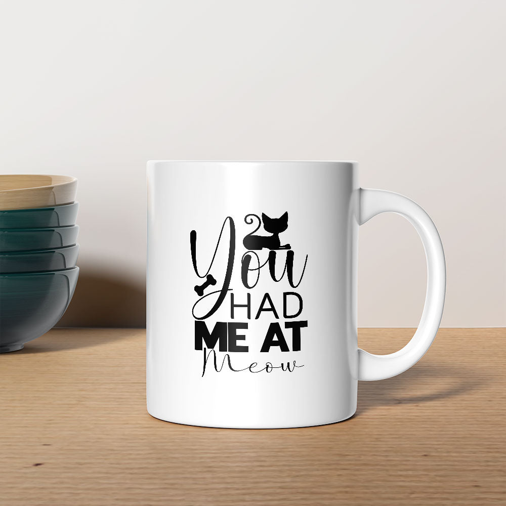 You Had Me At Meow With Kitten Coffee Mug at $13.95 found at Personalizedpetlovergifts