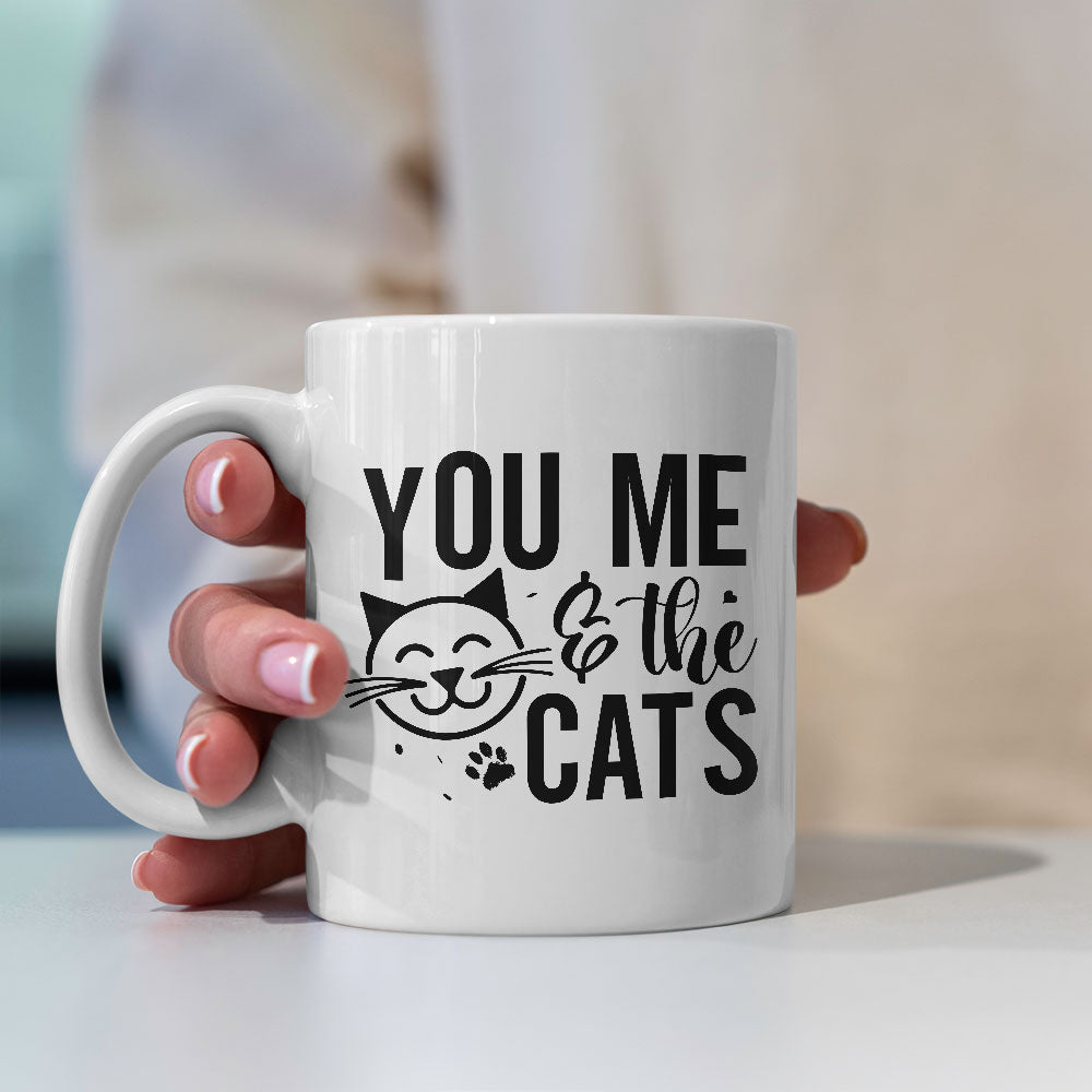 You Me And The Cats Coffee Mug at $13.95 found at Personalizedpetlovergifts