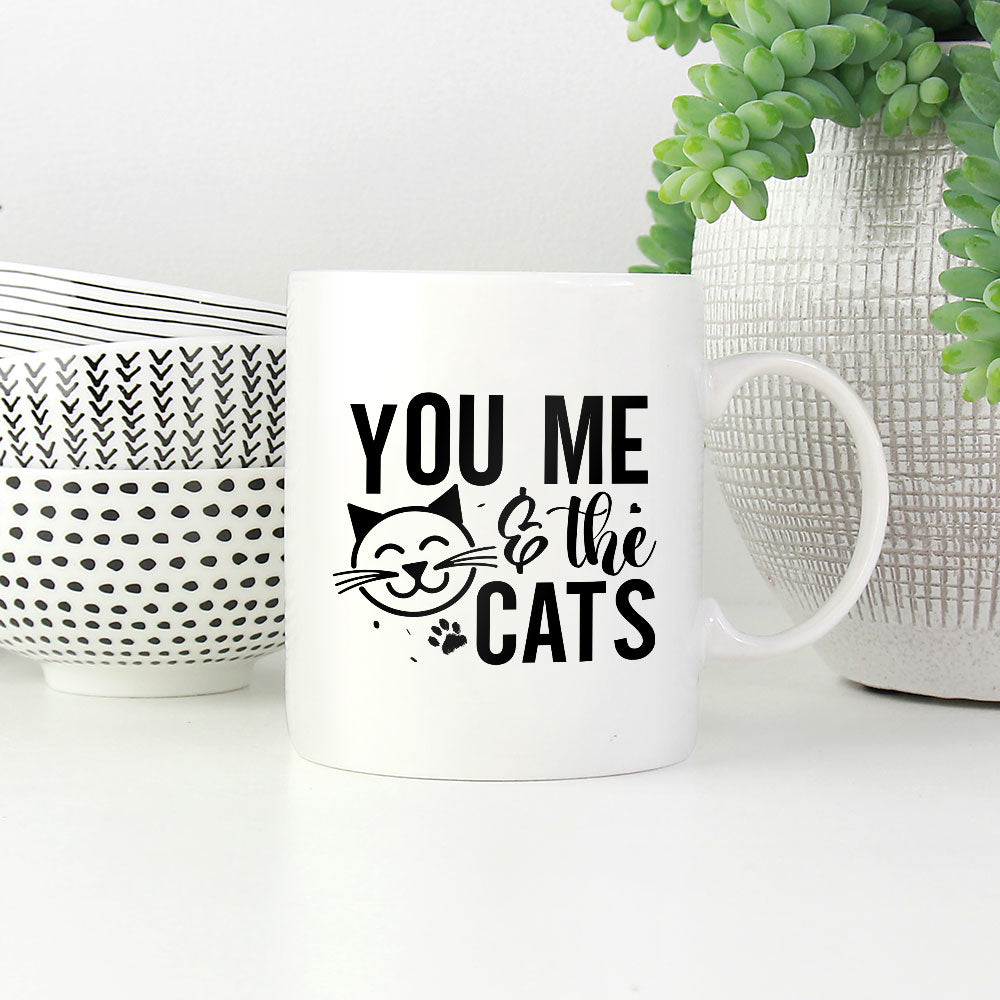 You Me And The Cats Coffee Mug at $13.95 found at Personalizedpetlovergifts