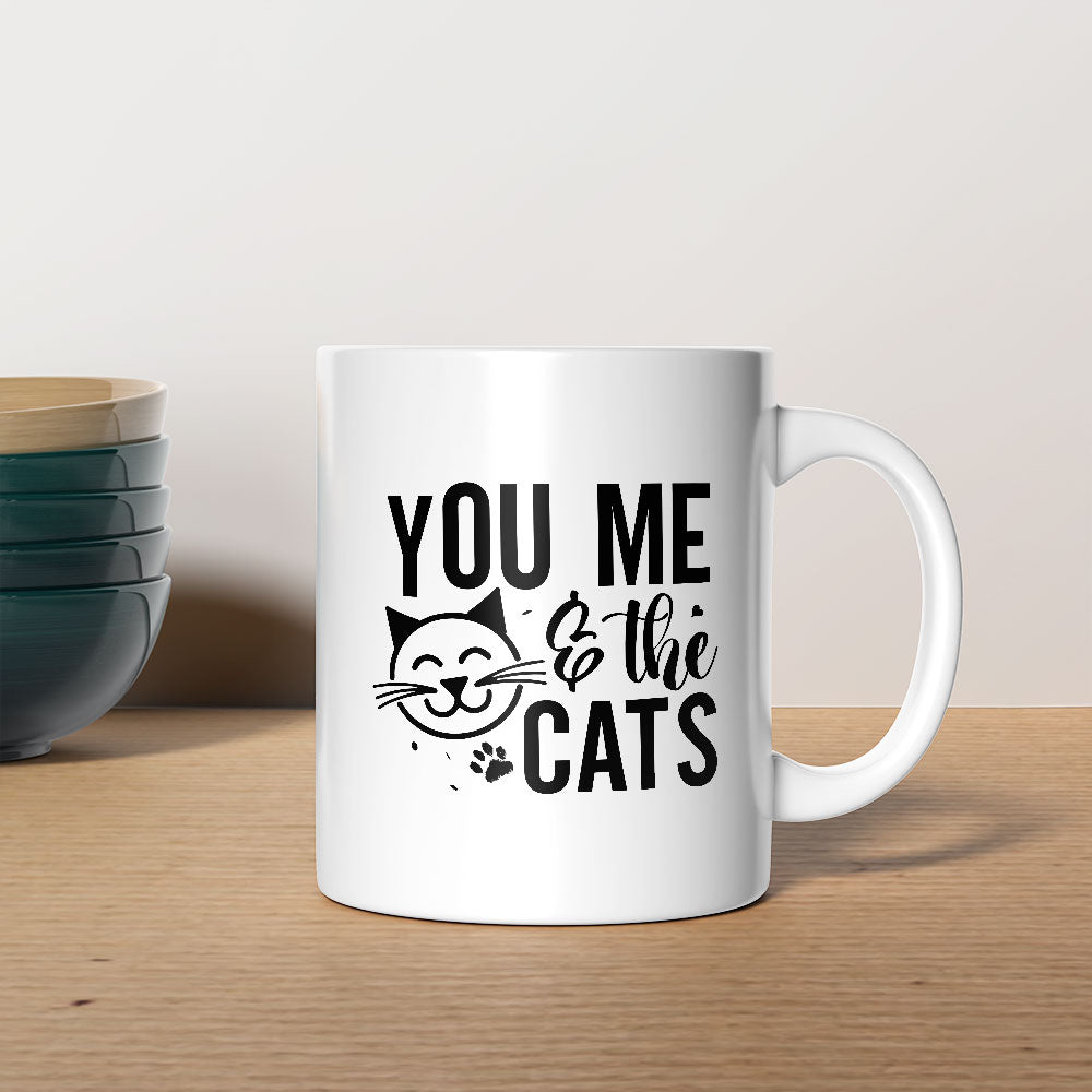 You Me And The Cats Coffee Mug at $13.95 found at Personalizedpetlovergifts