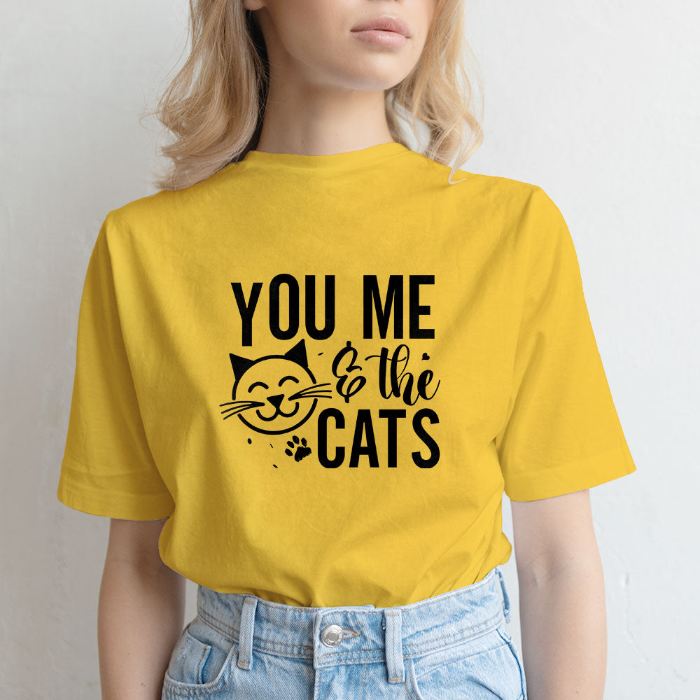 You Me And The Cats Unisex T-Shirt at $22.95 found at Personalizedpetlovergifts