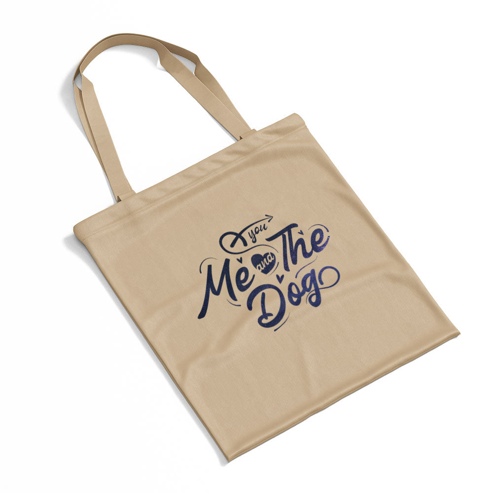 You Me And The Dog With Galaxy Font Totes at $22.95 found at Personalizedpetlovergifts