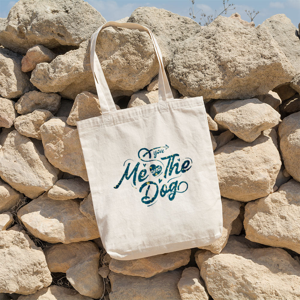 You Me And The Dog With Star Font Totes at $22.95 found at Personalizedpetlovergifts