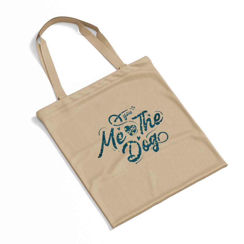 You Me And The Dog With Star Font Totes at $22.95 found at Personalizedpetlovergifts