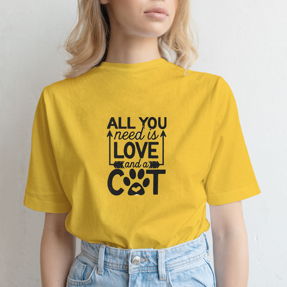 All You Need Is Love And a Cat with kittens Unisex T-Shirt at $22.95 found at Personalizedpetlovergifts