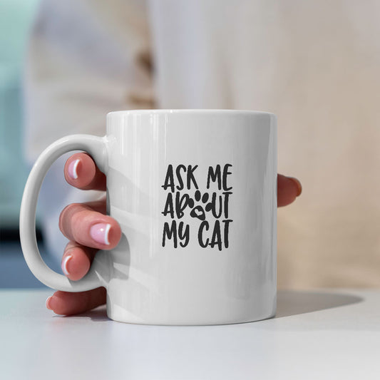 Ask Me About Coffee Mug at $13.95 found at Personalizedpetlovergifts