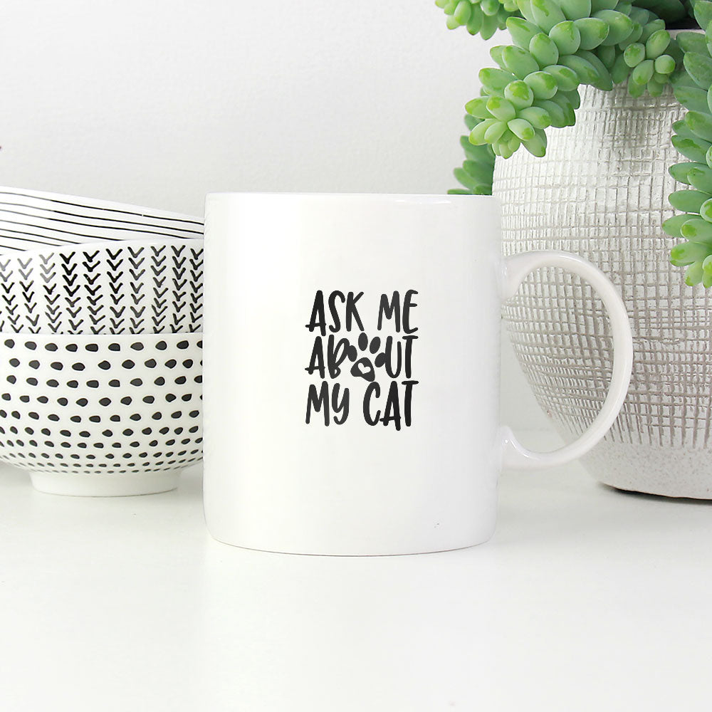 Ask Me About Coffee Mug at $13.95 found at Personalizedpetlovergifts