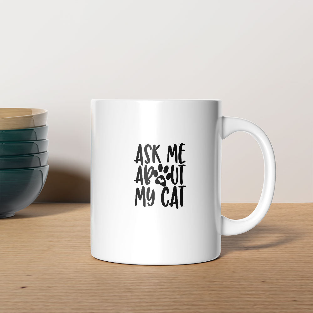 Ask Me About Coffee Mug at $13.95 found at Personalizedpetlovergifts