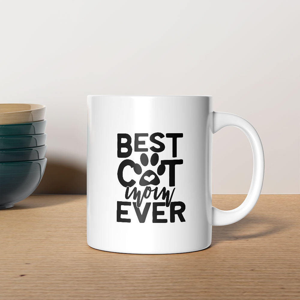 Best Cat Mom Ever With Paws Coffee Mug at $13.95 found at Personalizedpetlovergifts