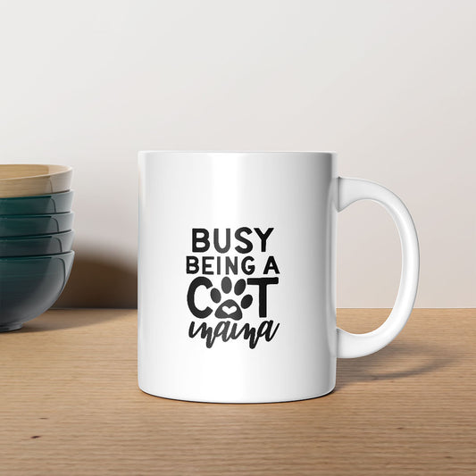 busy being a cat mama Coffee Mug at $13.95 found at Personalizedpetlovergifts