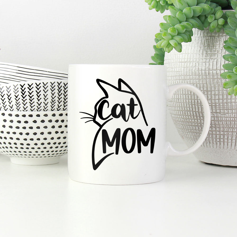 Cat In A Silhouette Coffee Mug at $13.95 found at Personalizedpetlovergifts