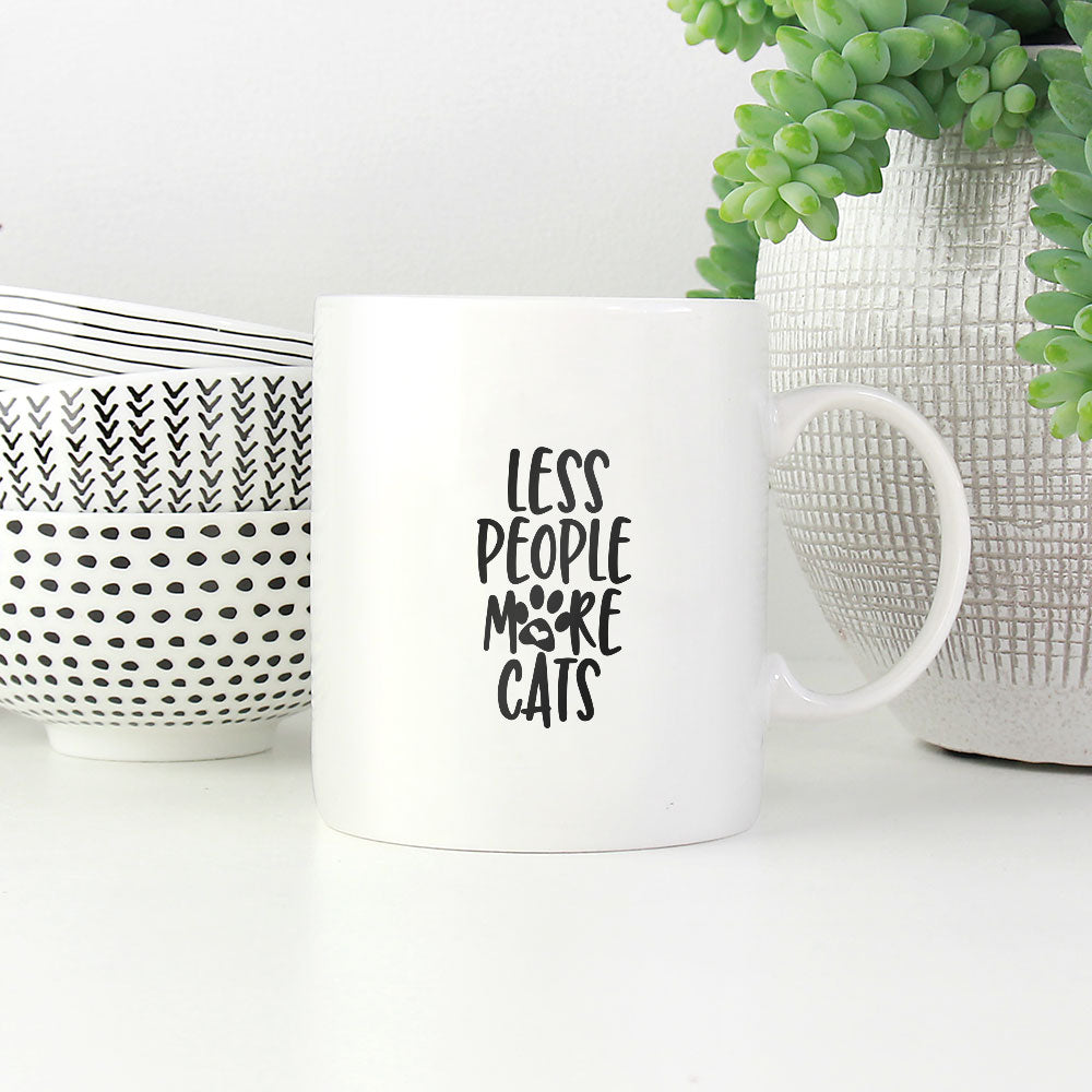 less people more cats Coffee Mug at $13.95 found at Personalizedpetlovergifts