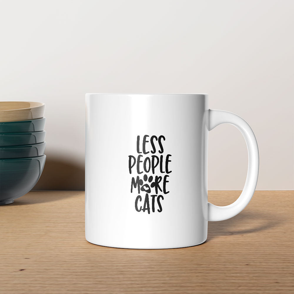 less people more cats Coffee Mug at $13.95 found at Personalizedpetlovergifts