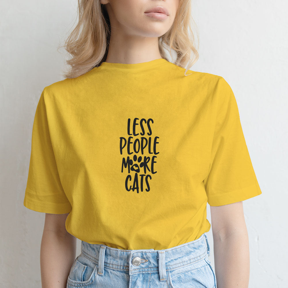 less people more cats Unisex T-Shirt at $22.95 found at Personalizedpetlovergifts