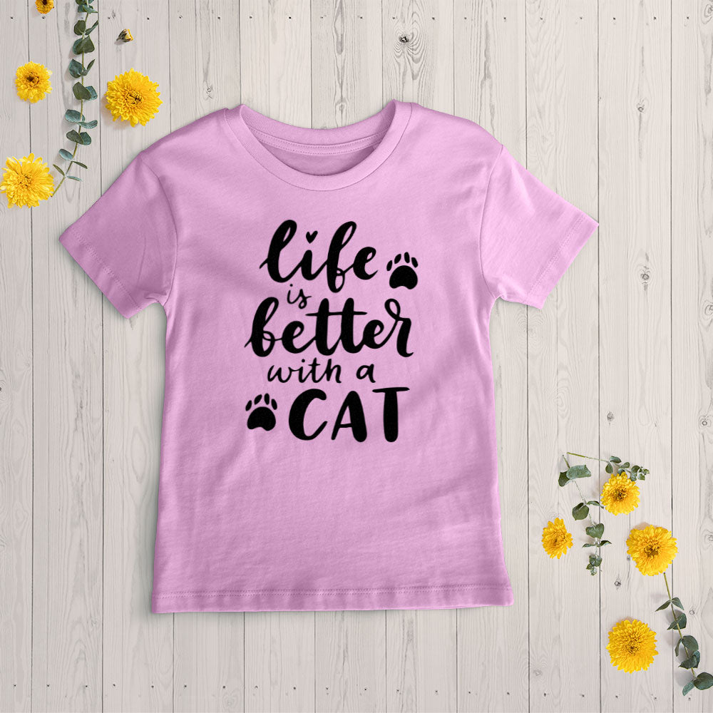 Life Is Better With Cat Unisex T-Shirt at $22.95 found at Personalizedpetlovergifts