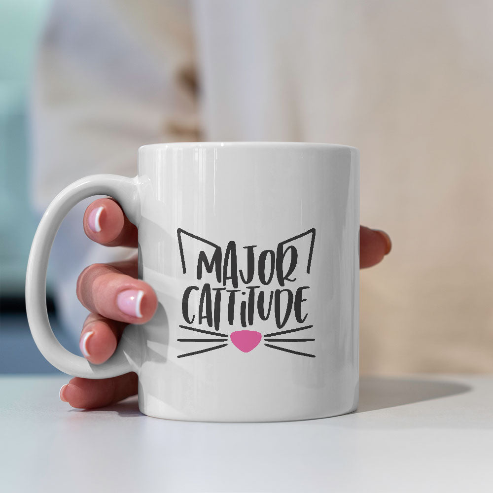 major cattitude Coffee Mug at $13.95 found at Personalizedpetlovergifts