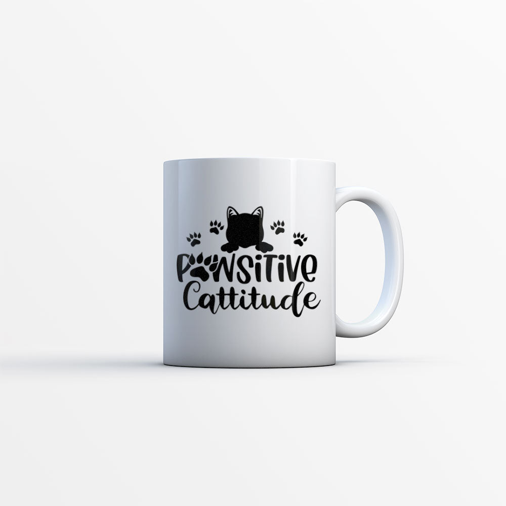 pawsitive cattitude Coffee Mug at $13.95 found at Personalizedpetlovergifts