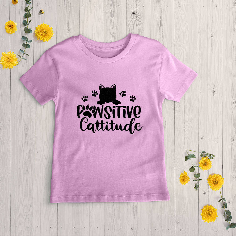 pawsitive cattitude Unisex T-Shirt at $22.95 found at Personalizedpetlovergifts