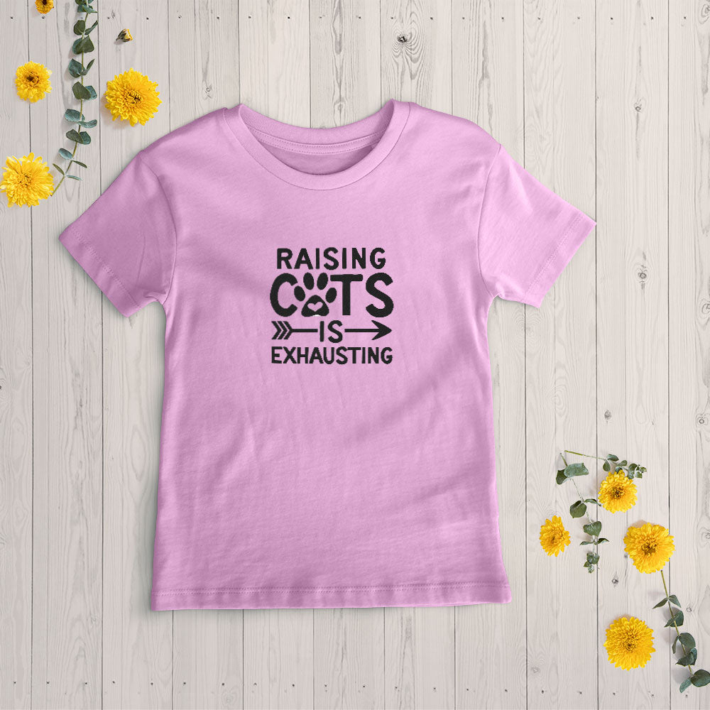 raising cats is exhausting Unisex T-Shirt at $22.95 found at Personalizedpetlovergifts