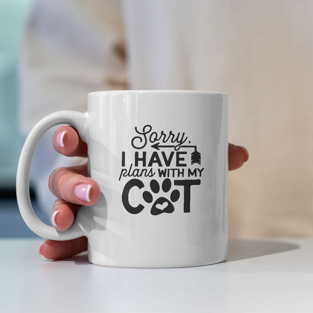 sorry im only talking to my cat today Coffee Mug at $13.95 found at Personalizedpetlovergifts