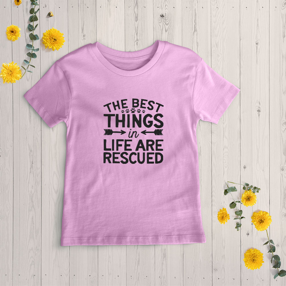 the best things in life are rescued Unisex T-Shirt at $22.95 found at Personalizedpetlovergifts