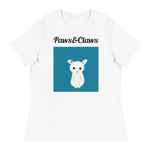 Women's White T-Shirt with text White Creature with a text "Paws&Claws" at $25.97 found at Personalizedpetlovergifts